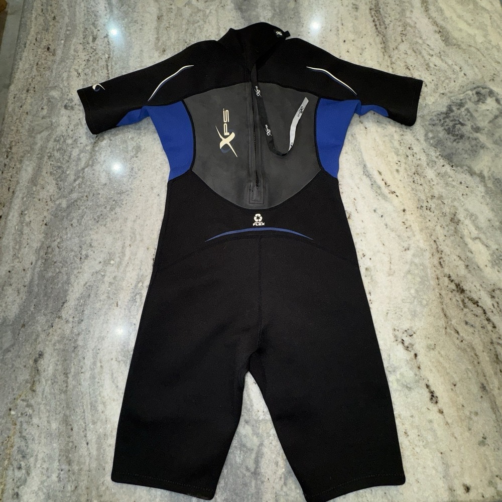 XPS VISTA Spring Wetsuit Mens XL Zipper Neoprene Short Sleeve‎ Diving Surfing